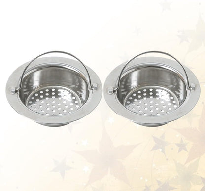 ya 14 9.20 baidi 2 Pcs Sewer Filter Waste Separator Strainer Sink Filters Bathroom-1