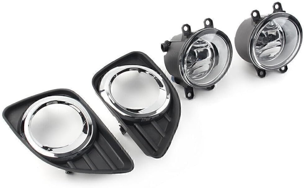 ya 4 8.10 for Toyota for Camry 2010-11 Fog Light Bumper Lamp Cover+Wiring Harness+Switch 2x