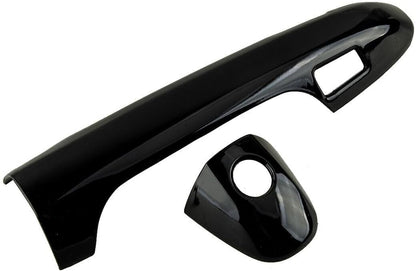 ya 2 8.15 Glossy Black for Smart Key Door Handle Cover Trim Fits for Toyota Tacoma 2016-21 Good 