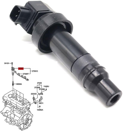 ya 10 9.16 baidi 27301-2B010 New Ignition Coil Pack 4PCS for Hyundai 2010-2011 for Kia Soul 1.6L L4 1