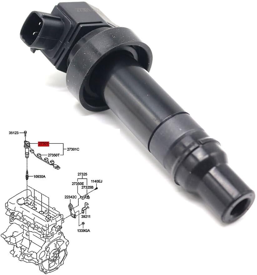 ya 10 9.16 baidi 27301-2B010 New Ignition Coil Pack 4PCS for Hyundai 2010-2011 for Kia Soul 1.6L L4