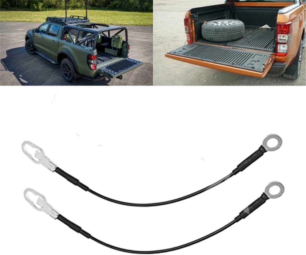 ya 10 9.16 baidi Pair Tailgate Tail Gate Rear Support Cable Strap Fit for Mazda B2300 1994-2010