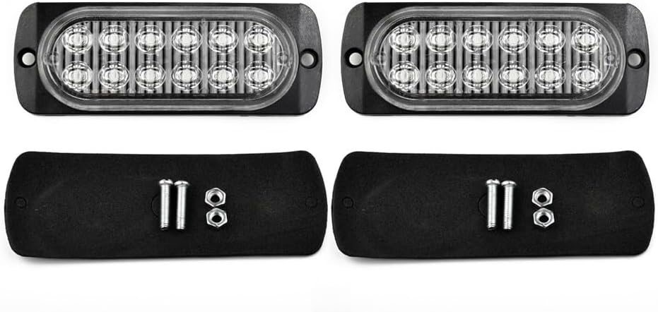 ya 13 9.15 baidi 2X Rear-Red Fog 12-Led Lamp Light 12/24v Universal-Truck Car Van Bus Cab Lamps