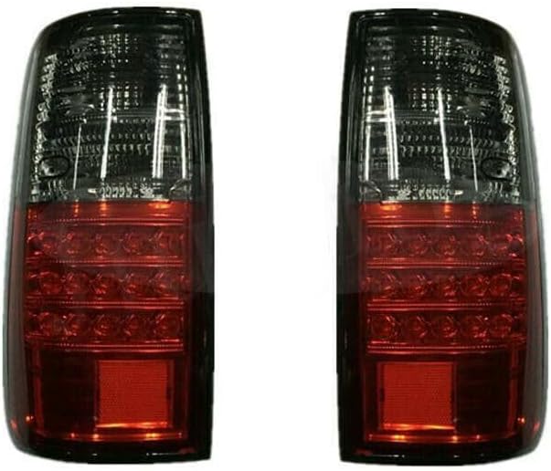 ya 4 8.14 Red and Black LED Tail Light Brake Light for Toyota Land Cruiser LC80 FJ80 1991-1997