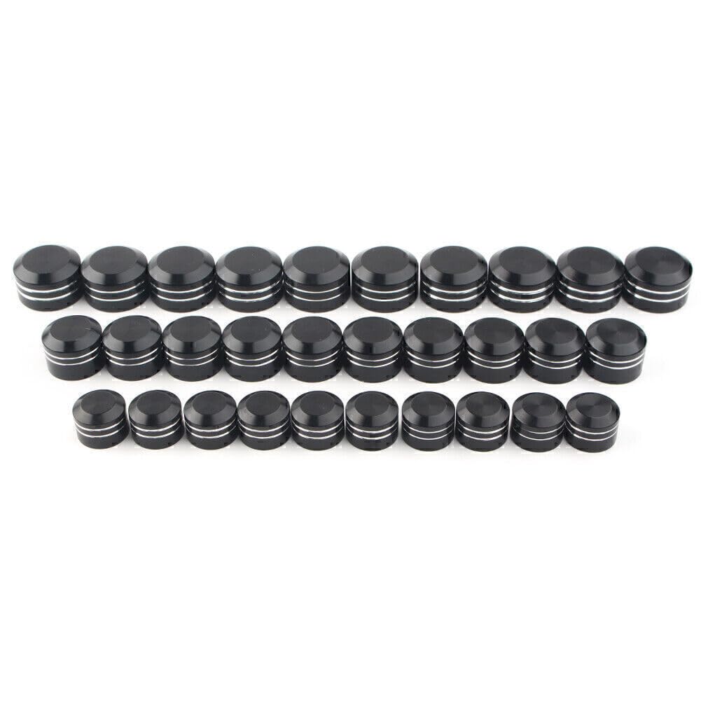 ya 9 10.24 for Harley Black CNC Inner 9mm-13mm Schrauben Motor Bolt Topper Caps Cover