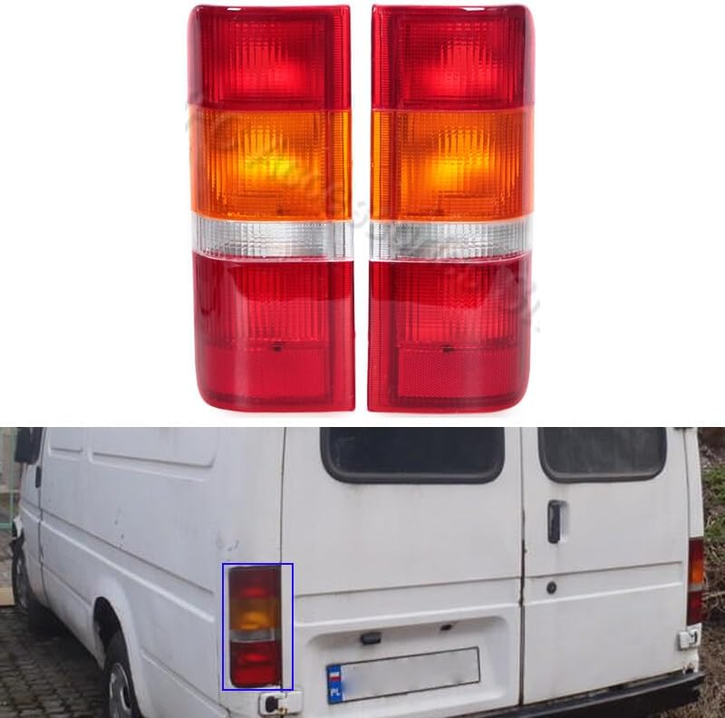 ya 4 8.24 baidi One pair of rear bumper turn signal brake light for Ford Transit MK4 MK5 1991-2000