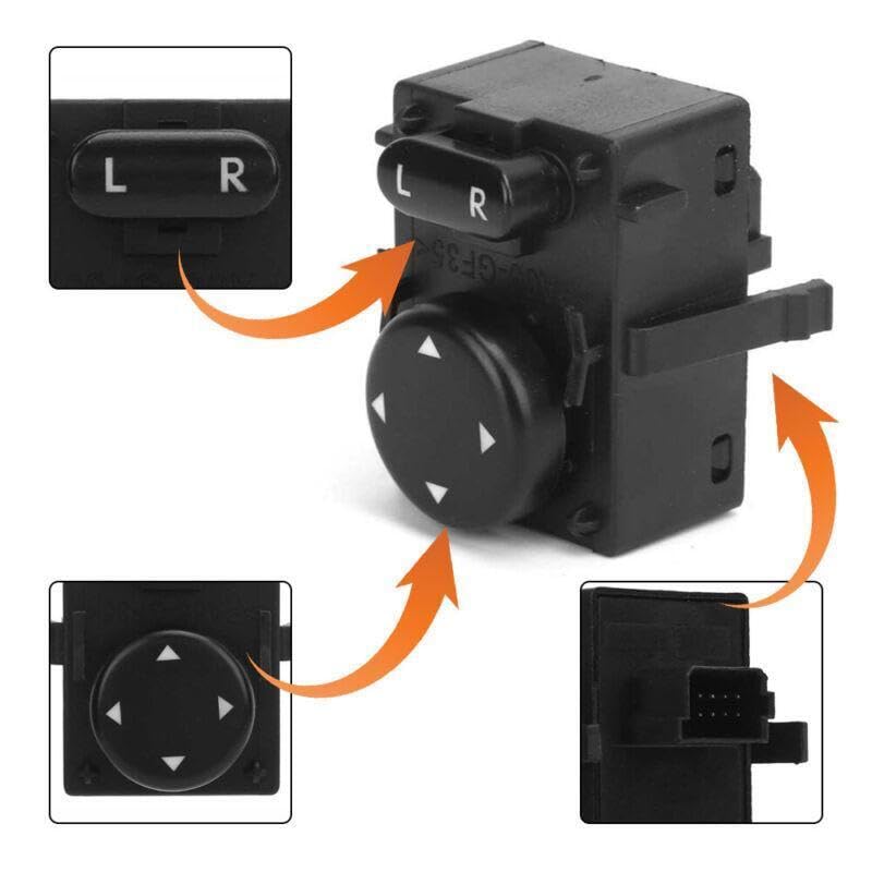 ya 4 8.8.2 Master Mirror Switch 15829700SR is Suitable for 2008-2017 for Freightliner Cascadia 901-5202