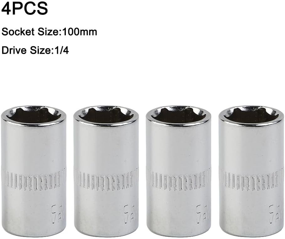 ya 14 9.20 baidi 4Pcs Set 1/4In Drive 10mm Shallow Socket Repair Tool For DIY Automotive-Repairs-1
