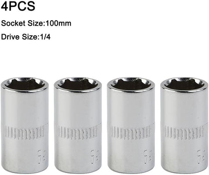 ya 14 9.20 baidi 4Pcs Set 1/4In Drive 10mm Shallow Socket Repair Tool For DIY Automotive-Repairs-1