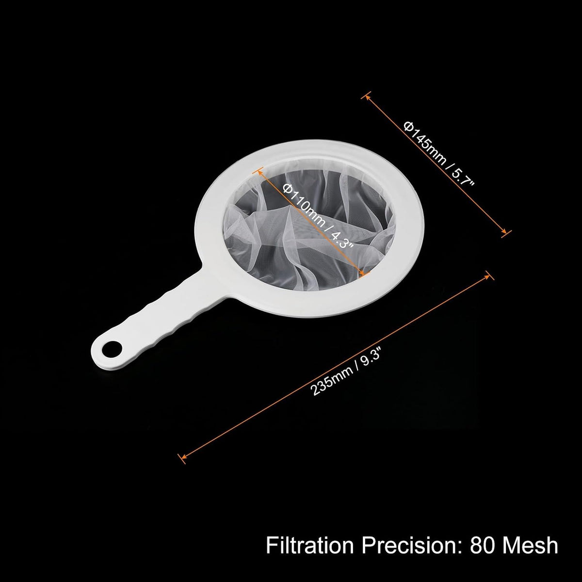 ya 14 9.20 baidi 9x6 80 Mesh Food Filter Strainer Fine Mesh Sieve Filters Strainers White-1