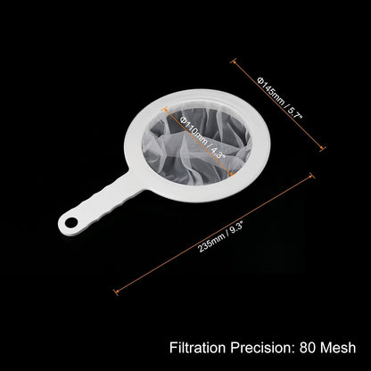 ya 14 9.20 baidi 9x6 80 Mesh Food Filter Strainer Fine Mesh Sieve Filters Strainers White-1