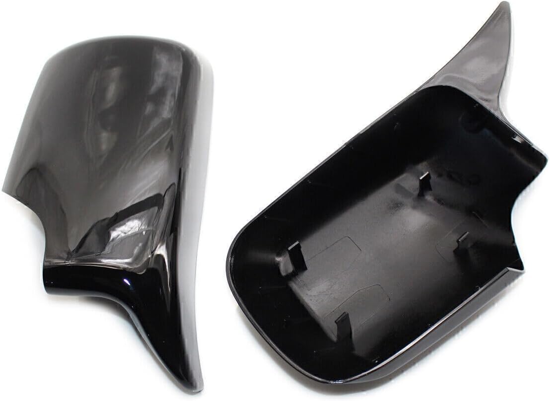 ya 11 9.14 baidiGlossy Black Car Rear View Mirror Cover Shell Fit for BMW E46 4 Door 3 Series 98-05