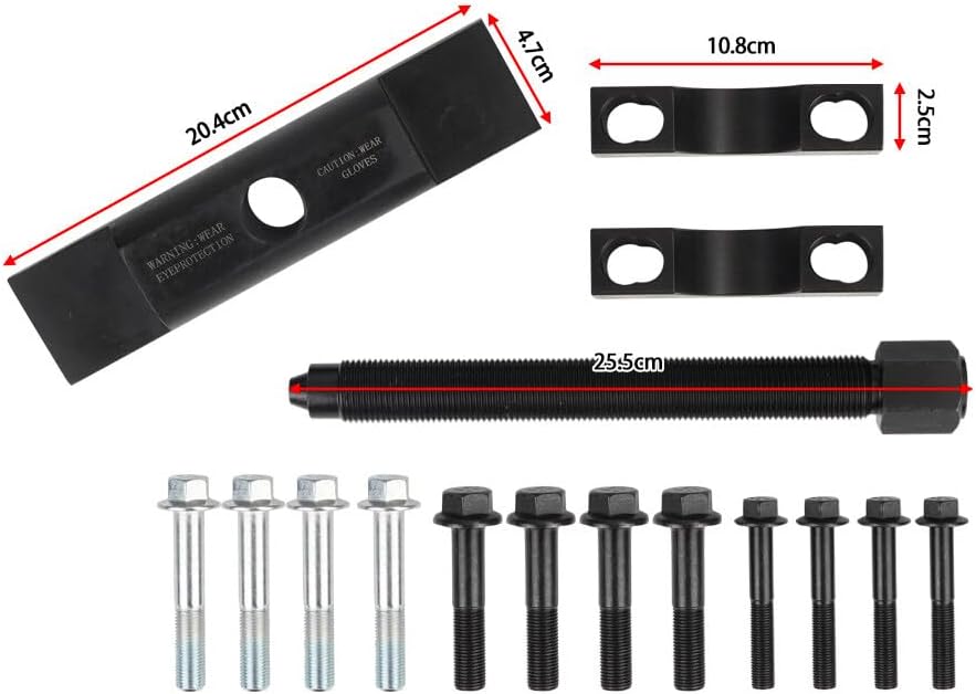 ya 6 8.24 baidi 1* 60050 Heavy-Duty Yoke Puller Semi Truck Yoke Remover Tool Kit Black