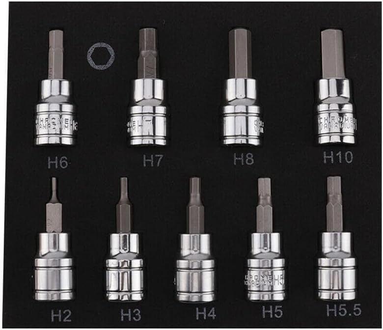 ya 14 9.20 baidi Sockets Hex Bit Socket 3/8 Drive & Drill Metric 2-10mm For Power Tool New-1