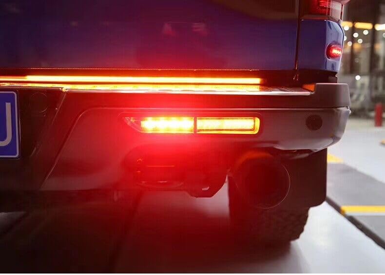 ya 4 8.10 LED Rear Bumper Reflector Fog Brake Turn Indicator Lights for Ford F-150 Series