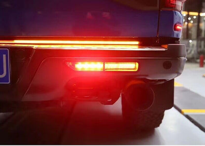ya 4 8.10 LED Rear Bumper Reflector Fog Brake Turn Indicator Lights for Ford F-150 Series