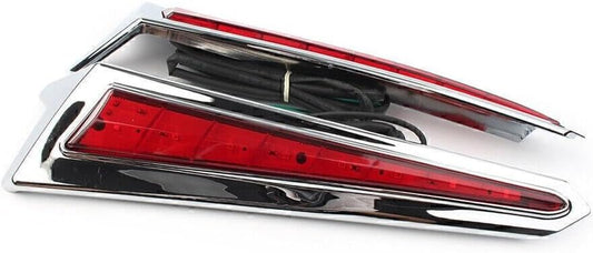 ya 4 8.8.2 For Victory 2010 Motorcycle Saber Tooth LED Saddlebag Red Brake Lights Accents