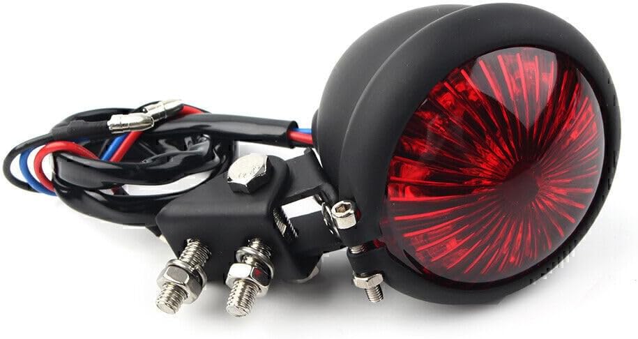 ya 10 9.16 zhengce Red LED Rear Tail Light Brake Taillight Stop Lamp Fit Harley Bobber Cafe Bi