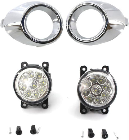 ya 4 8.10 Fog Light Kit Daytime Running Driving Light & Fog Light Cover for Ford Fiesta