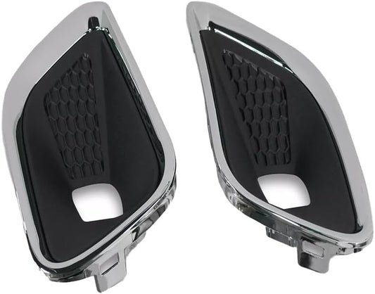 ya 4 8.14 Pair Left & Right Front Bumper Fog Lamp Light Cover Bezel for Jeep Cherokee