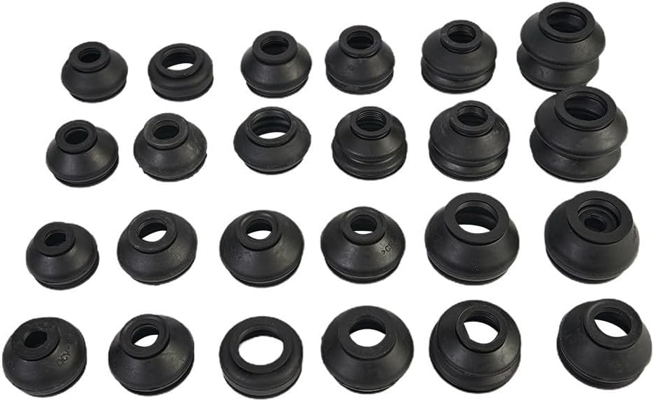 ya 4 8.14 Dust Boot Cover Cap Replacement Rubber Steering Suspension Tie Rod Track 28pcs
