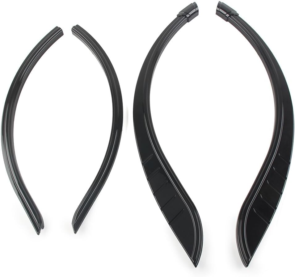 ya 23 10.7 baidi for Harley Tri-Glide Ultra FLHTCUTG Rear Fender Flares Skirts Trim Accent Black