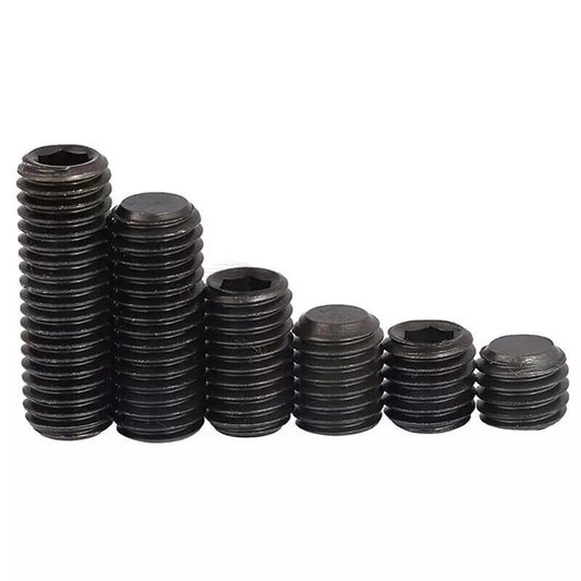 ya 16 10.20 baidi M3 M4 M5 M6 M8 M10 M12 HIGH TENSILE GRUB Screws Cup Point Allen Socket Sets