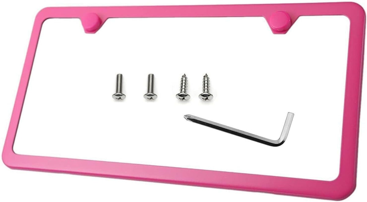 ya 9 10.24 1 Piece Car License Plate Frame Cover Hood Rear Boot 1 Custom Color Suitabl