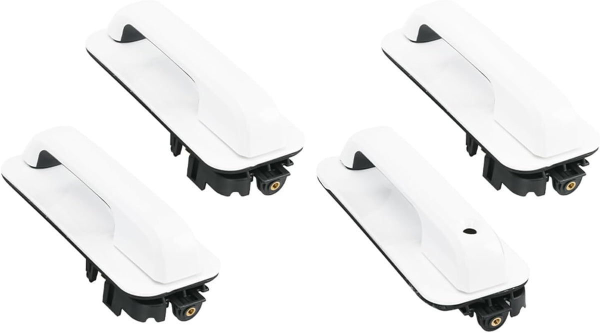 ya 10 9.16 baidi 4PCS for Ford 15-20 F-150 XLT Crew Cab White Door Handles Front and Rear Set