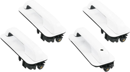 ya 10 9.16 baidi 4PCS for Ford 15-20 F-150 XLT Crew Cab White Door Handles Front and Rear Set