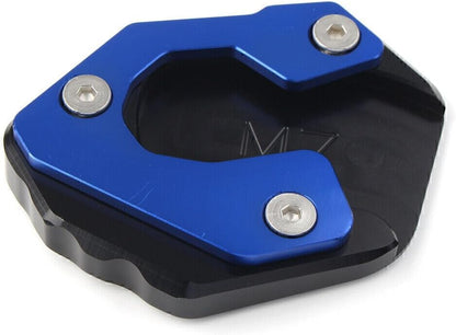 ya 5 8.24 baidi Motorcycle Kickstand Side Stand Extension Plate Pad for Yamaha MT-07 FZ-07 Blue