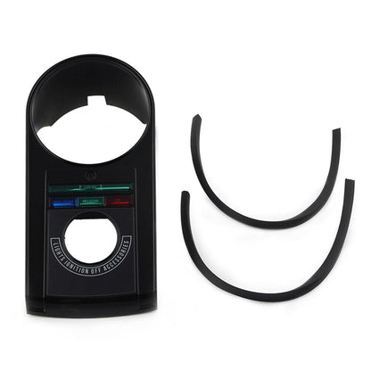 ya 6 8.14 Speedometer Speedo Dash Panel Cover Housing Kit Plastic for Harley Softail Black