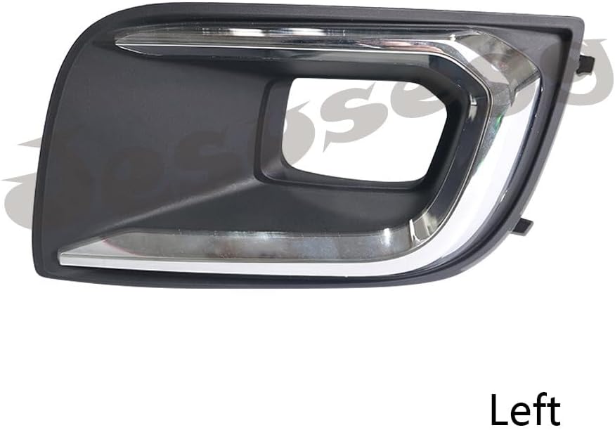 ya 9 10.24 2x Front Left+Right Bumper Foglight Bezel Cover Chrome For 18-21 for Toyota Sequoia