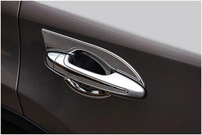 ya 5 8.10 for Toyota RAV4 2013-2018 Silver Exterior Side Door Bowl Cover Trim Decorate ABS