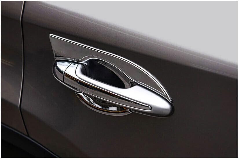 ya 2 8.15 for Toyota RAV4 2013-2018 Silver Exterior Side Door Bowl Cover Trim ABS