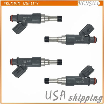 ya 10 9.16 baidi 4PCS 23250-79155 Fuel Injector 23250-75100 for Toyota 4Runer Tacoma 2.7L 05-14