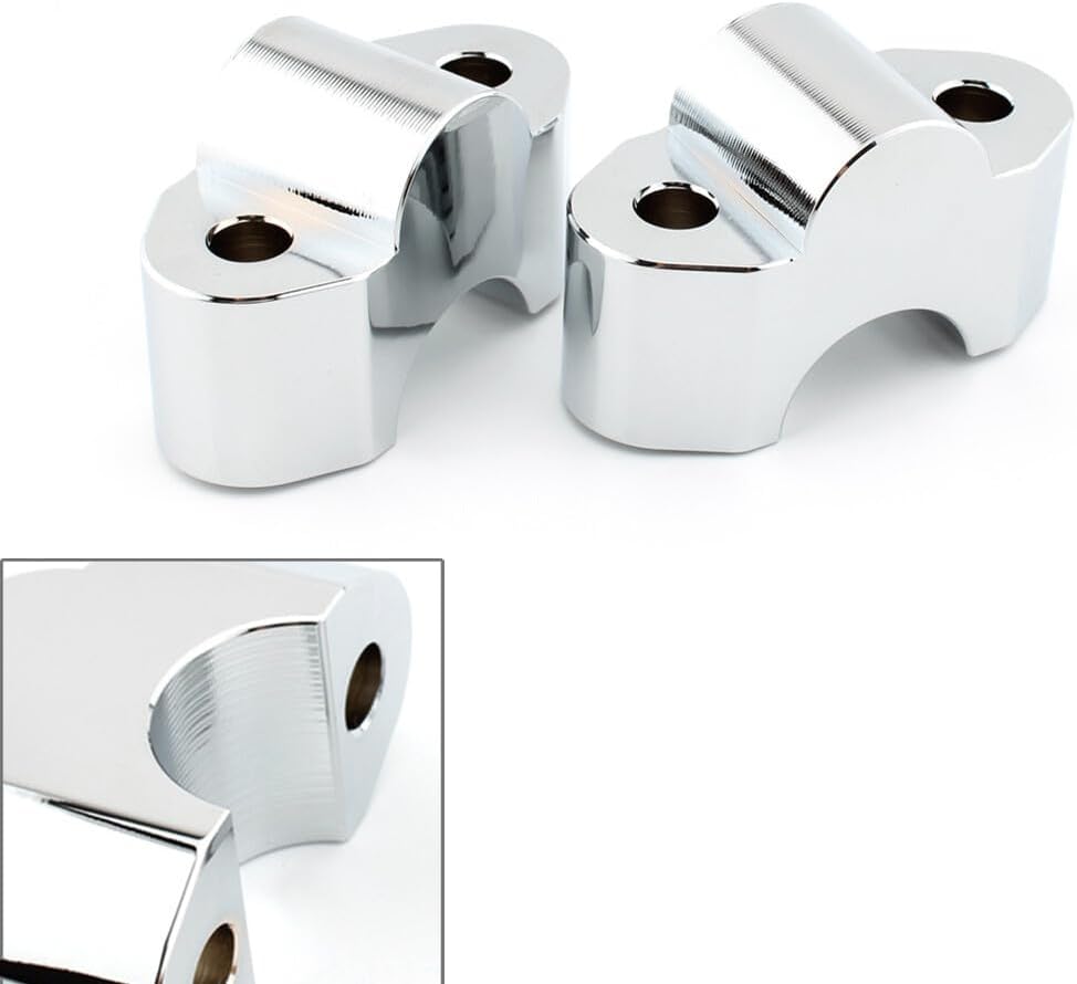 ya 4 8.8.2 Handlebar Heightening Riser Bar Clamp Mount Chrome for BMW R18 Classic 2020-2022