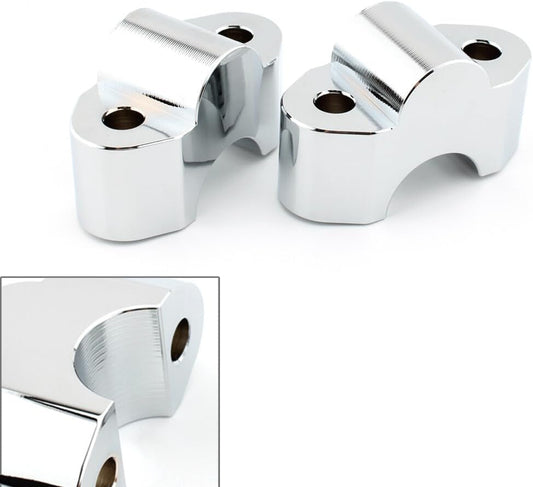 ya 4 8.8.2 Handlebar Heightening Riser Bar Clamp Mount Chrome for BMW R18 Classic 2020-2022