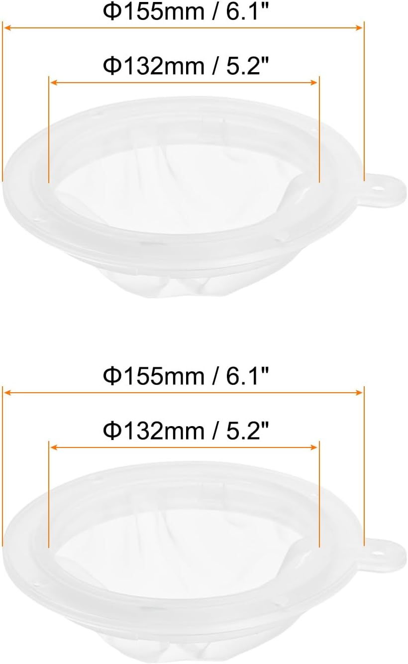 ya 14 9.20 baidi 2 in 1 Set 6.1 O.D. Food Filter Strainer Fine Mesh Filters Strainers White-1