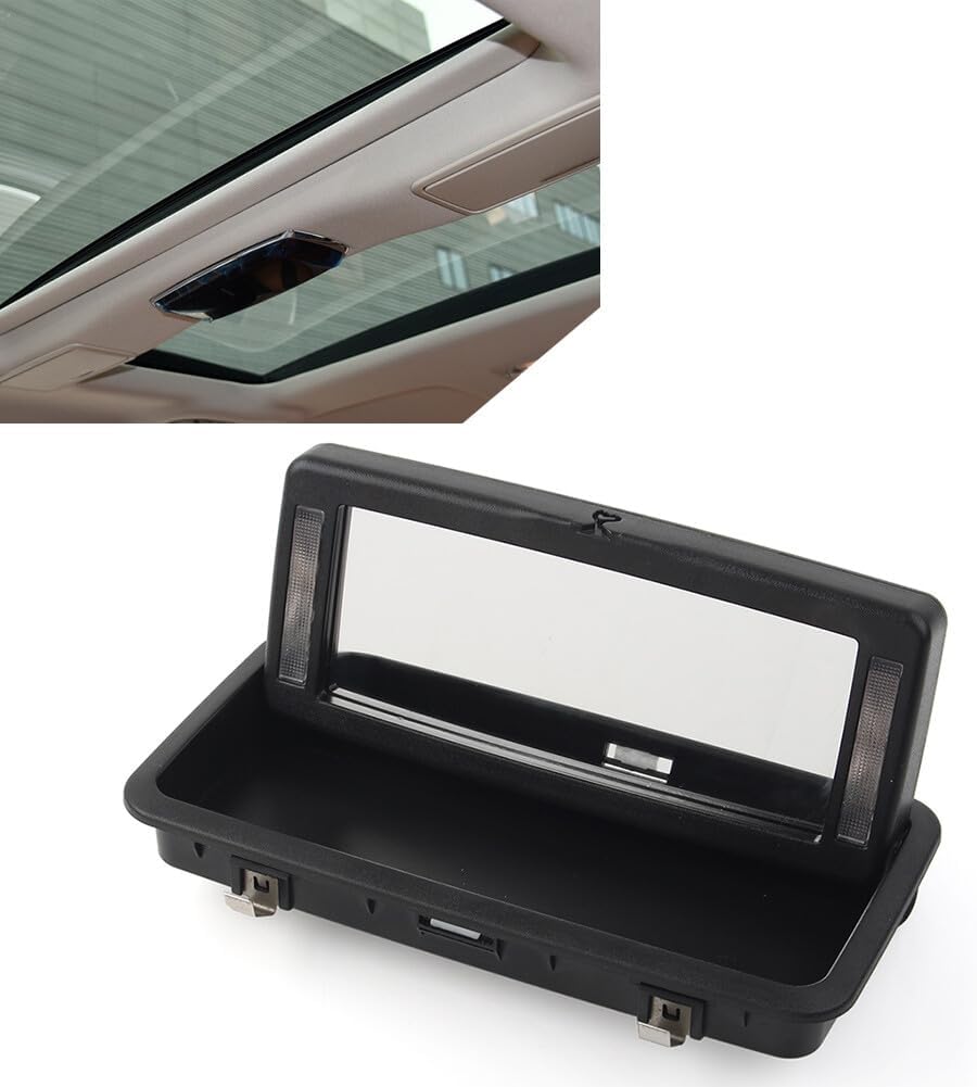ya 11 9.14 baidiRear Row Vanity Mirror Makeup Mirror with Lights for Jaguar XJ 10-19 C2D19845PVJ