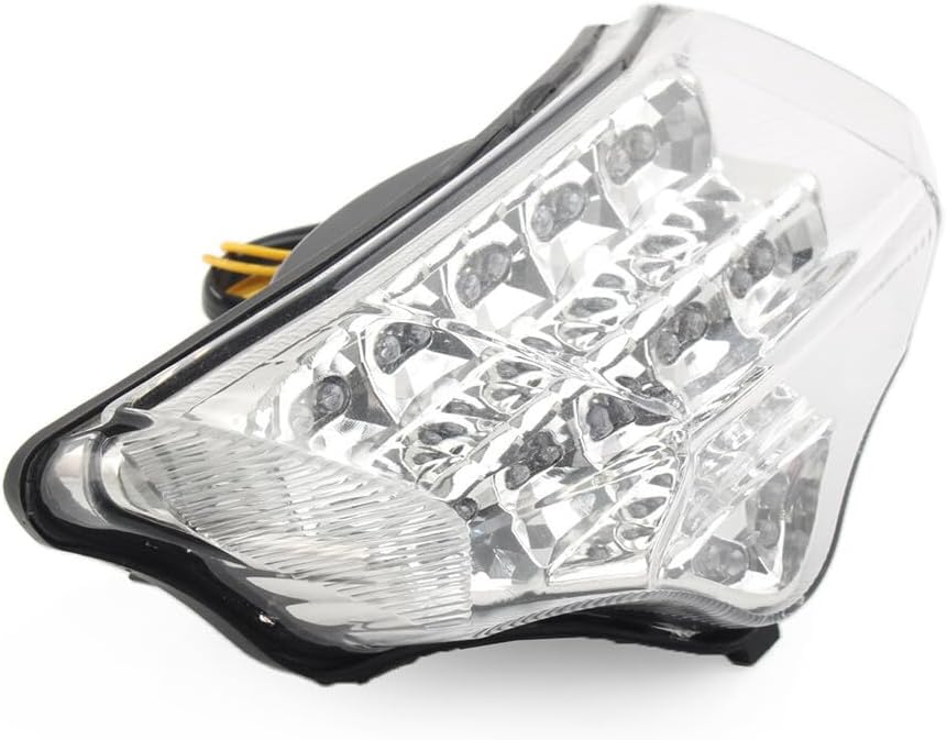 ya 4 8.14 Fit for Yamaha FZ600 FZ6 FAZER 2004-2009 Taillights Brake Turn Signal Clear Lens