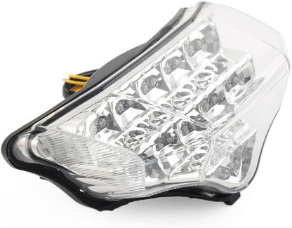 ya 4 8.14 Fit for Yamaha FZ600 FZ6 FAZER 2004-2009 Taillights Brake Turn Signal Clear Lens