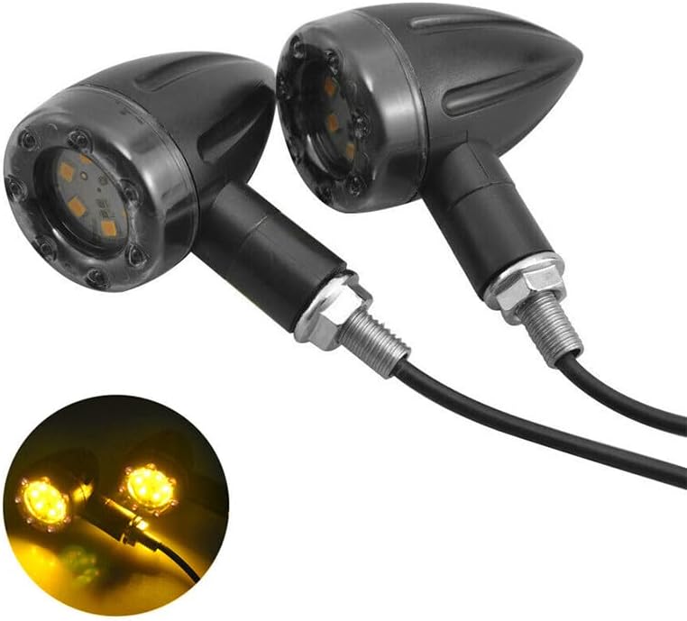 ya 10 9.16 zhengce 2x Motorcycle LED Bullet Turn Signals Brake Running Tail Light For Racer Bo