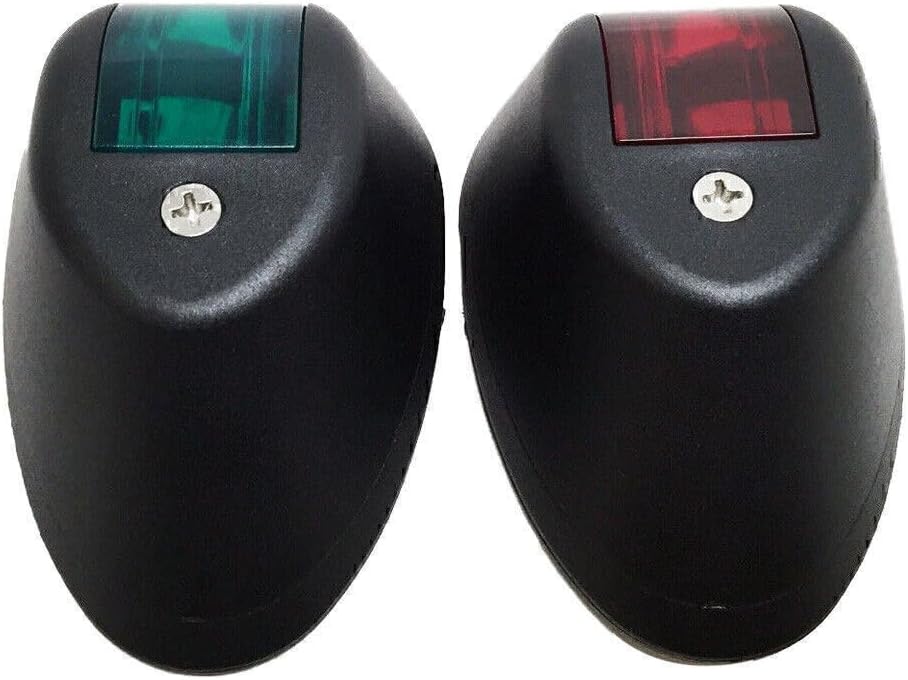 ya 4 8.14 12V Marine Boat 6 LED Bi-color Bow Navigation Lights Red & Green New Car Auto