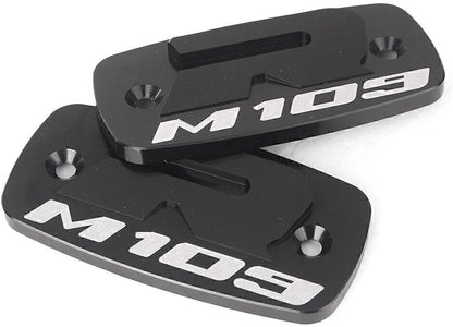 ya 13 9.15 zhengce 2X Brake Reservoir Caps Cover Fit for Suzuki Boulevard M109R 2007-2016 Bla