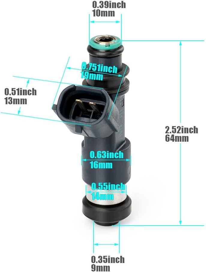 ya 5 8.24 baidi 2006-2012/2013 for Polaris Sports for MAN EFI Ranger 500 EFI 3089893 Fuel Injector