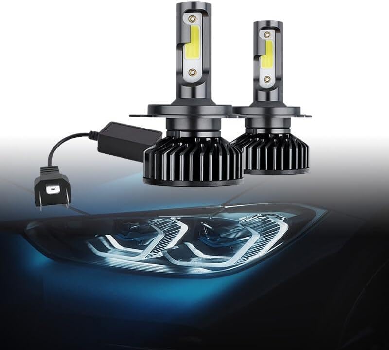 ya 4 8.14 2 * 9003 H4 LED Headlight Bulb Kit 10000W 1000000LM High/Low Beam Super Bright White 