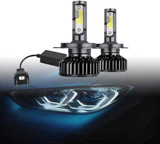 ya 4 8.14 2 * 9003 H4 LED Headlight Bulb Kit 10000W 1000000LM High/Low Beam Super Bright White 