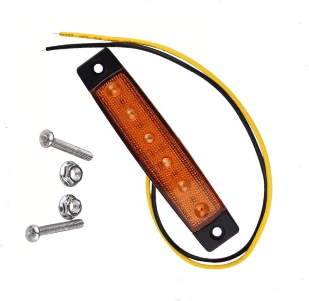 ya 2 8.15 Fits For Buses/Trucks/Trailers/Lorries 10X 24V Side Marker Lamp Indicator Light