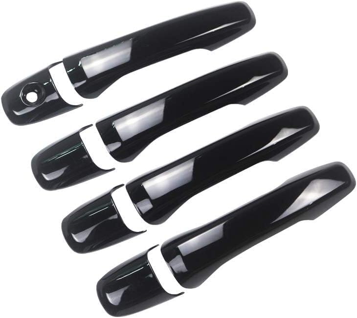 ya 10 9.16 baidi Glossy Black for 2011-2019 for Ford Explorer 8PCS Door Handle Trim Covers NO SMR Key